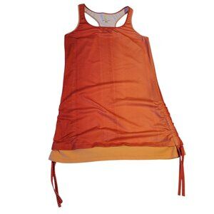 Moving Confort Tank Top Racerback Orange Athletic Shirt Sz M Gym Yoga Running